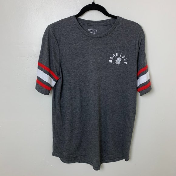 Mighty Fine gray red jet'aime t shirt medium - Picture 1 of 8